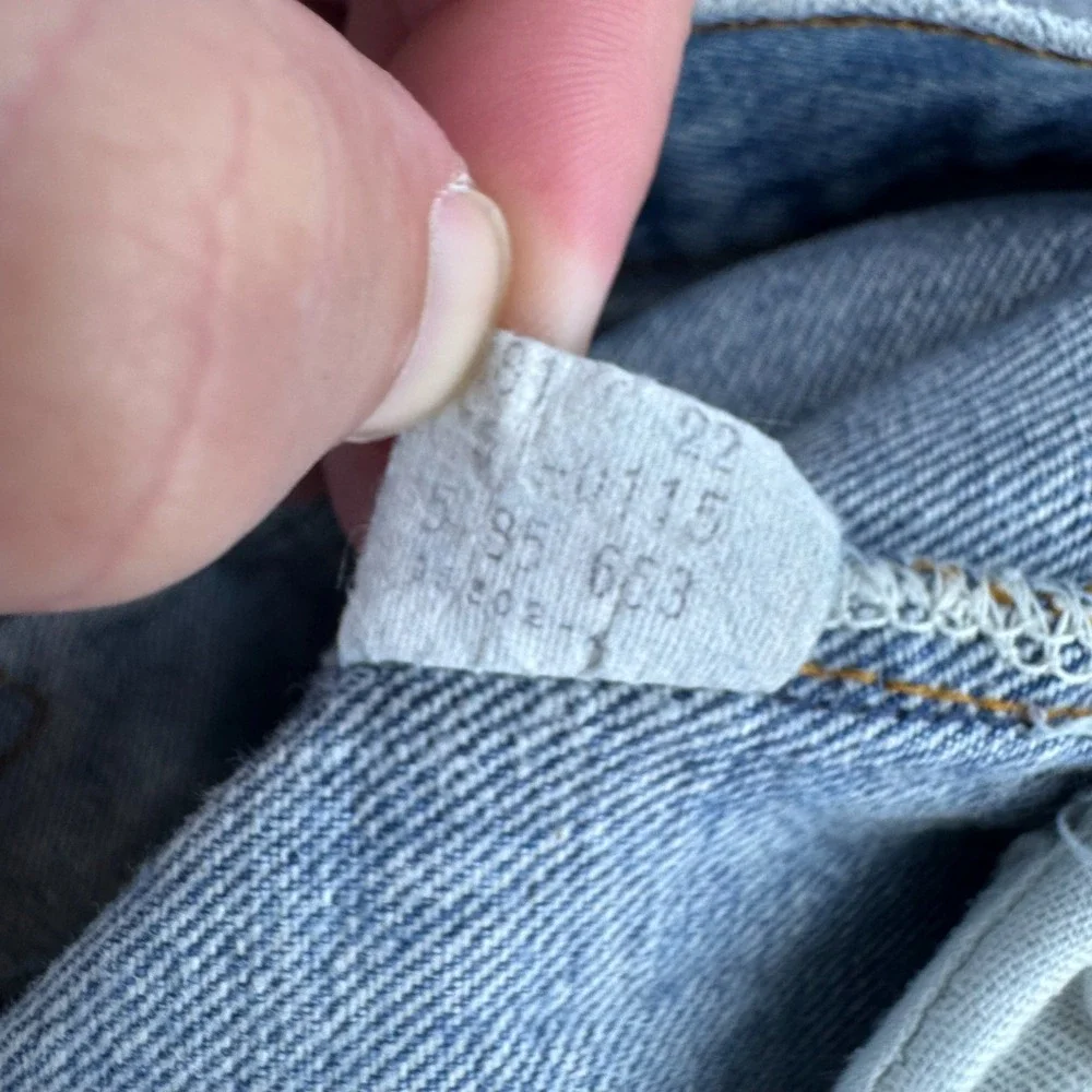Vintage Levis Jeans Mens 32 (Fits 29x25 ) Blue‎ 80s 501 Straight Made in USA
